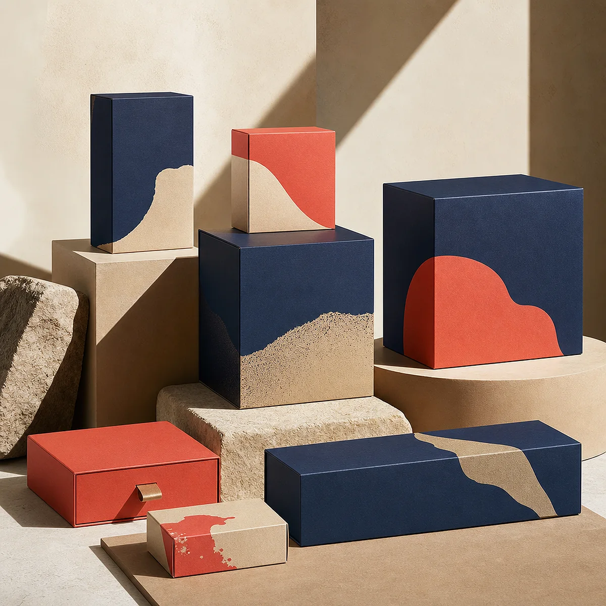 Low MOQ packaging sample ready for a photo shoot
