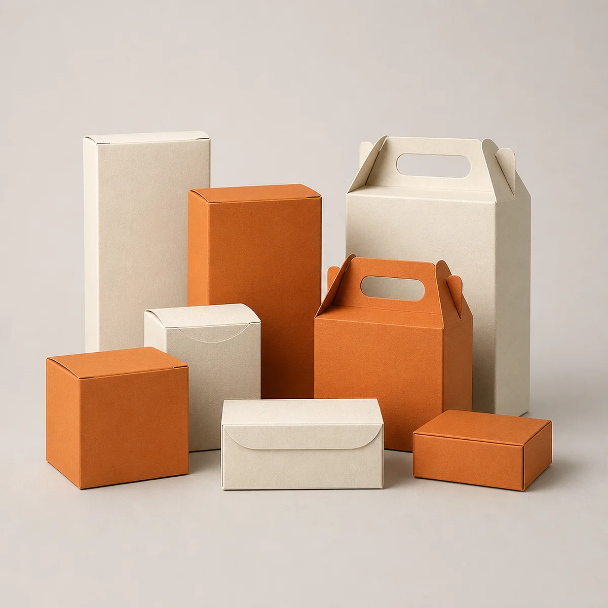 Tuck-end cosmetic carton with a clean printed front panel