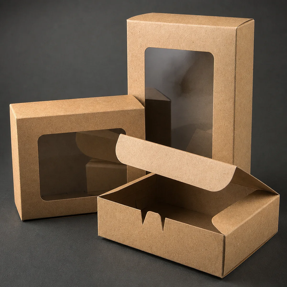 Pastry box in grease-aware board with a two-color logo