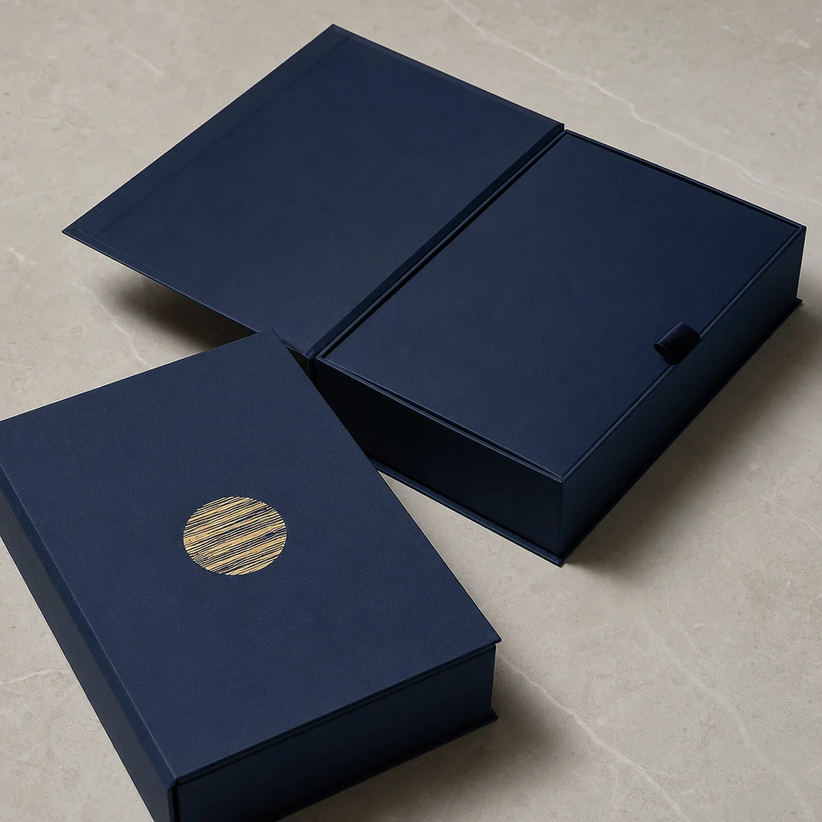 Watch presentation box showing lid clearance over the cushion