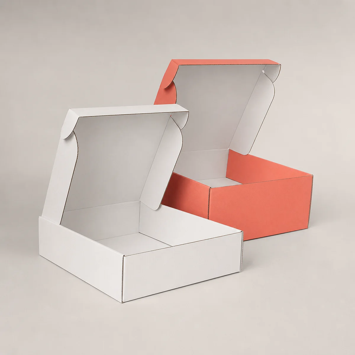 Influencer PR box opening into a printed interior reveal