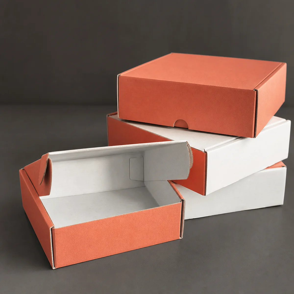 Press kit packaging with soft-touch finish that reads on camera