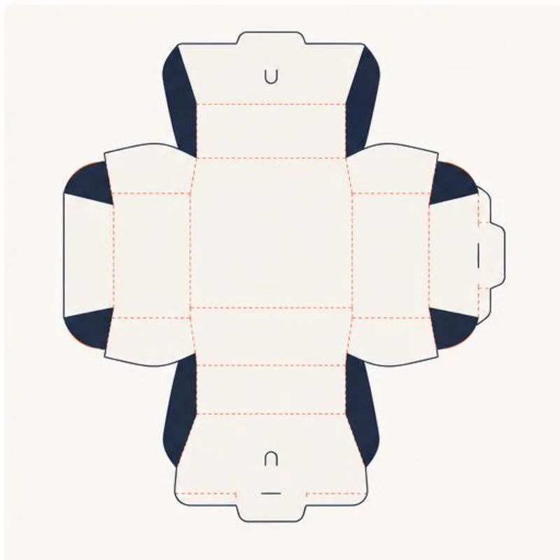 Bowl Sleeve Boxes — flat dieline layout with fold and cut lines