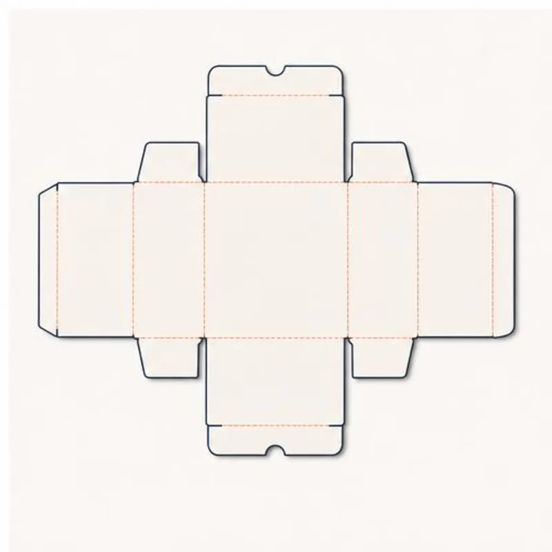Corrugated Shipping Boxes — flat dieline layout with fold and cut lines