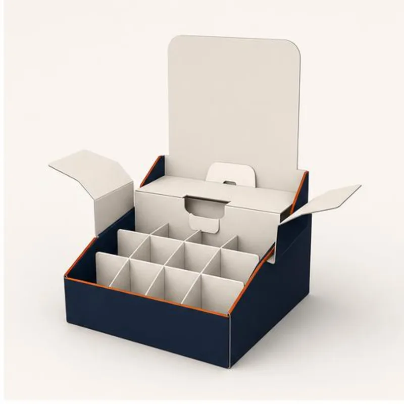 Display Boxes With Punch Partition — shown open to reveal the interior