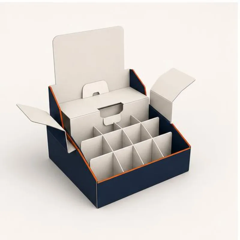 Display Boxes With Punch Partition — assembly and construction view