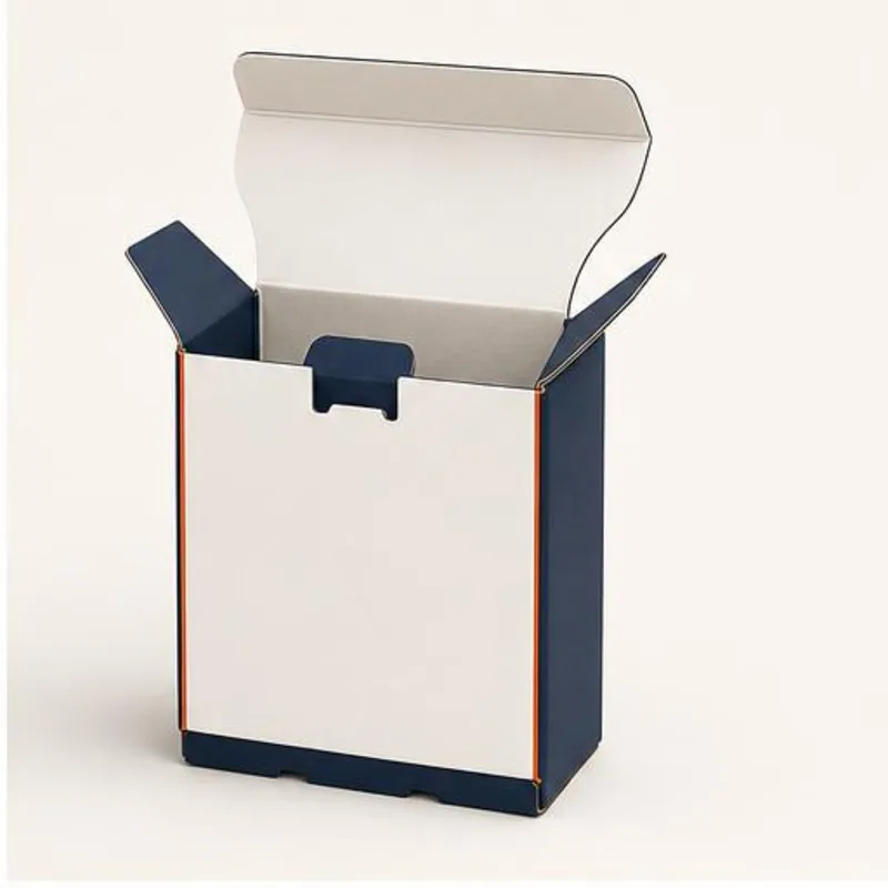 Double Wall Tuck Front Boxes — shown open to reveal the interior