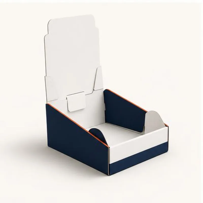 Double Wall With Display Lid Boxes — assembly and construction view