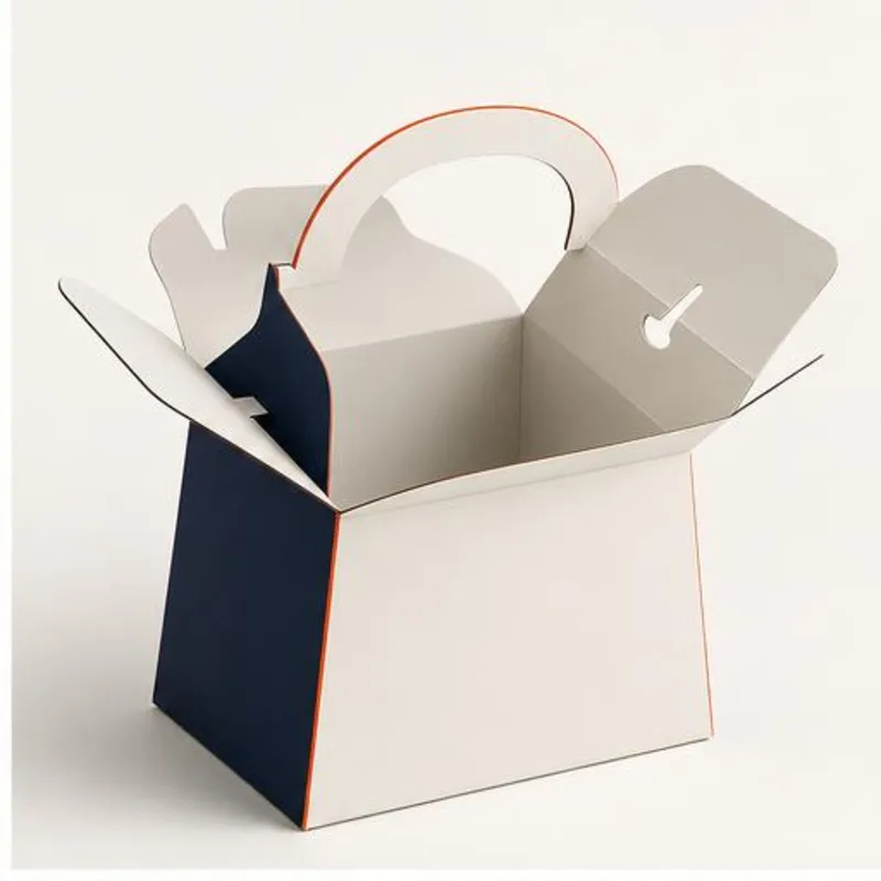 Food Container With Handle Boxes — shown open to reveal the interior