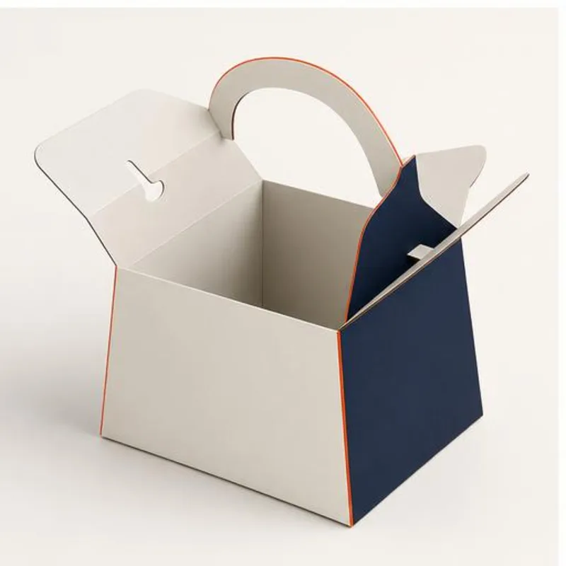 Food Container With Handle Boxes — assembly and construction view