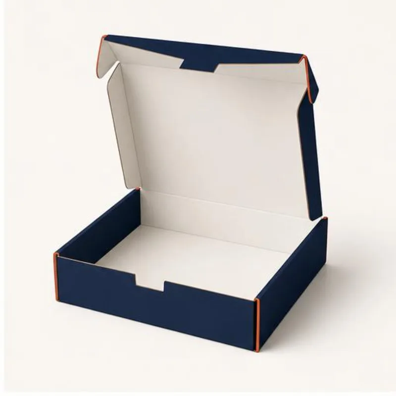 Four Corner Boxes — shown open to reveal the interior