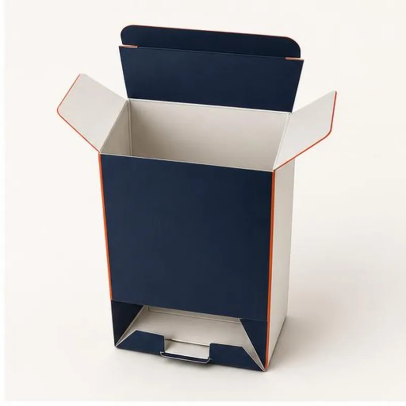 Seal End Auto Bottom Boxes — shown open to reveal the interior