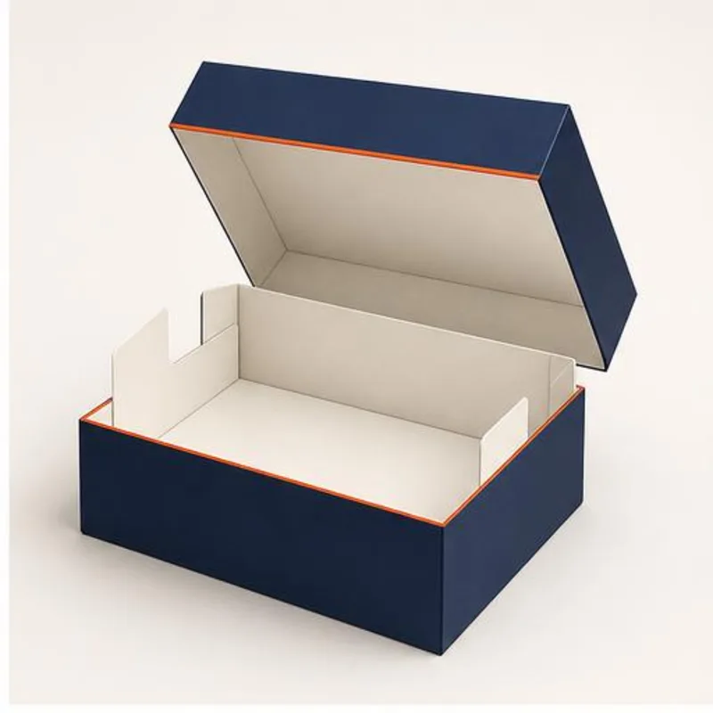Top Bottom Lid Boxes — shown open to reveal the interior