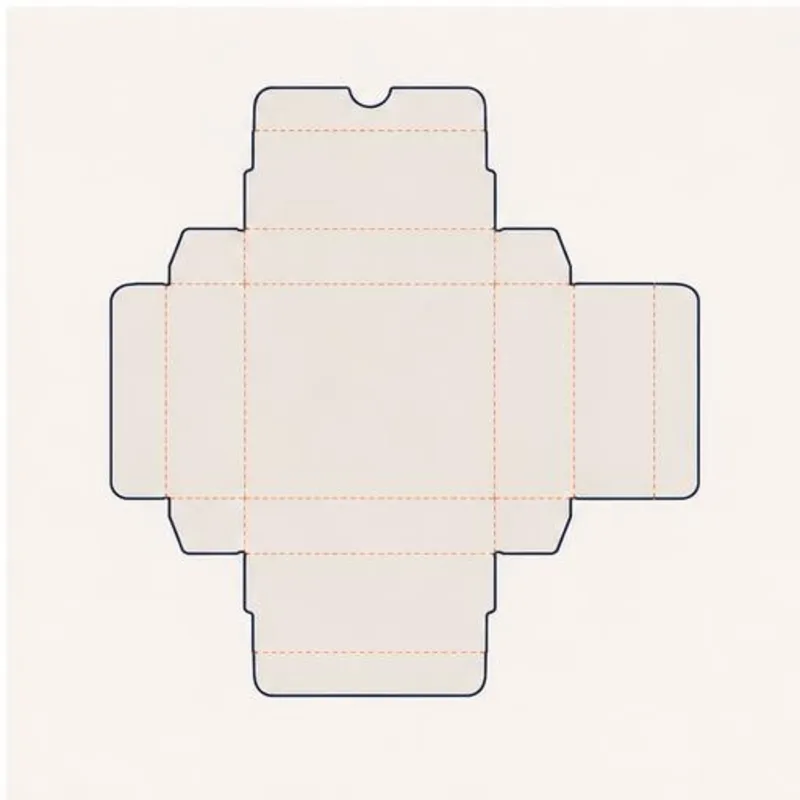 Tray and Sleeves — flat dieline layout with fold and cut lines