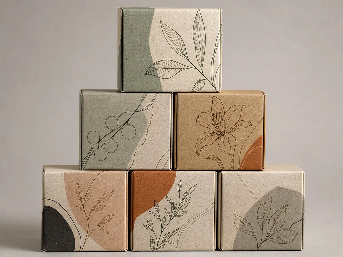 Kraft Paper Soap Packaging Boxes with Clear Window