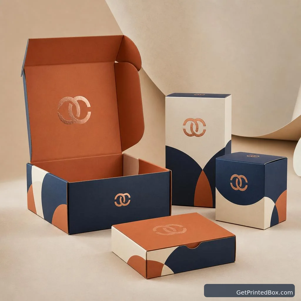 Omnichannel Launch Packaging Suite — printed packaging with a fictional brand identity