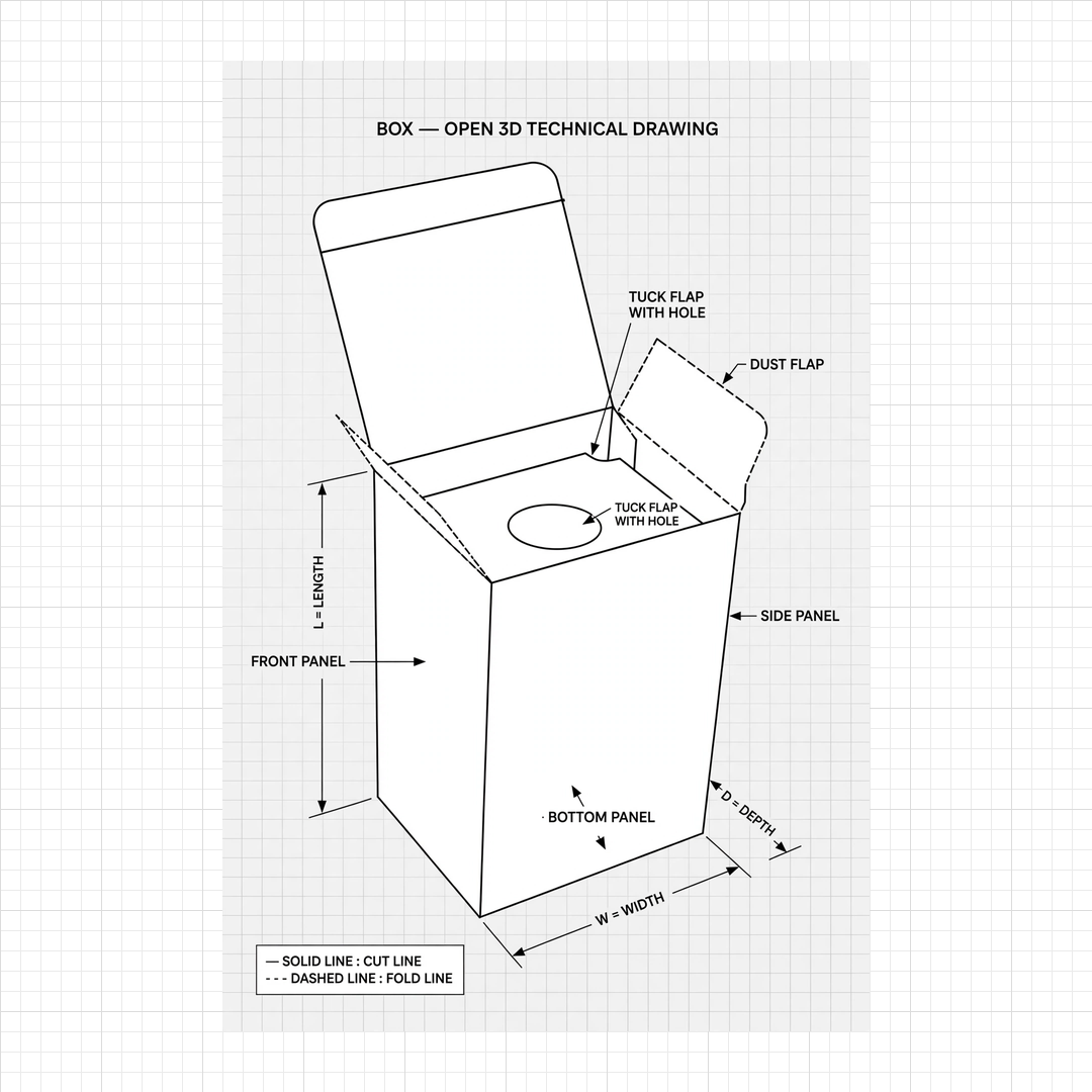 die cut bulb box