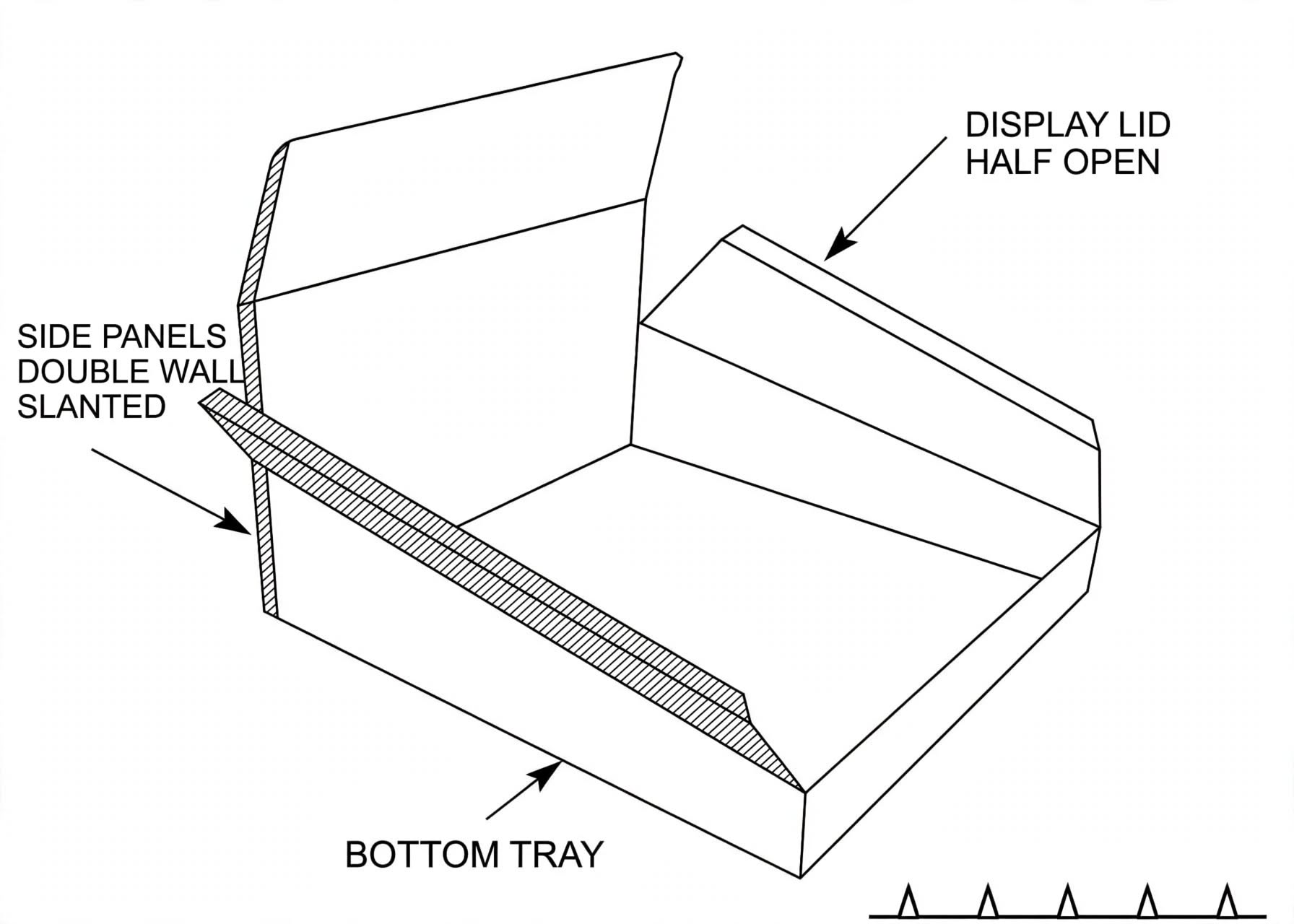 double wall with display lid boxes