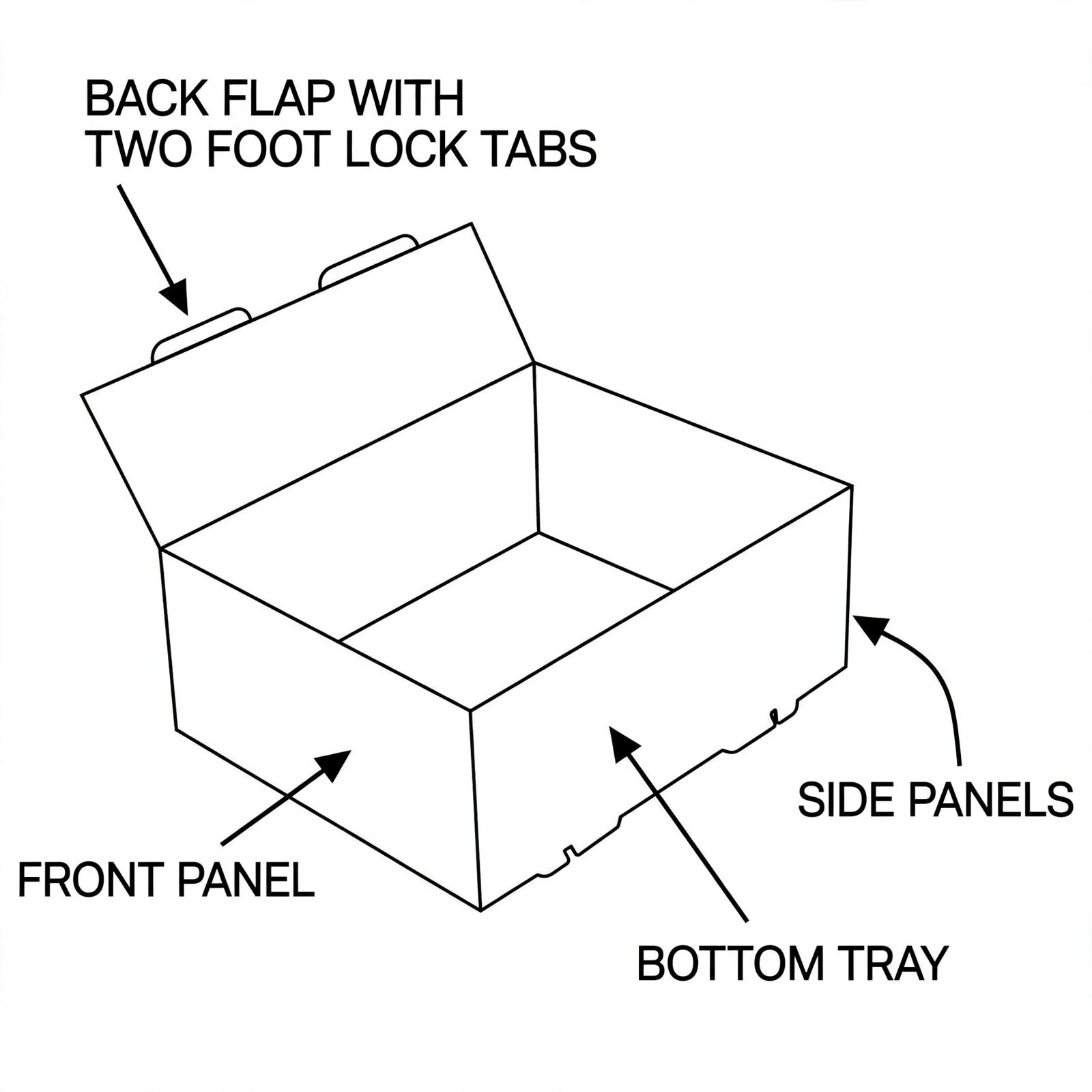 foot lock tray box 1