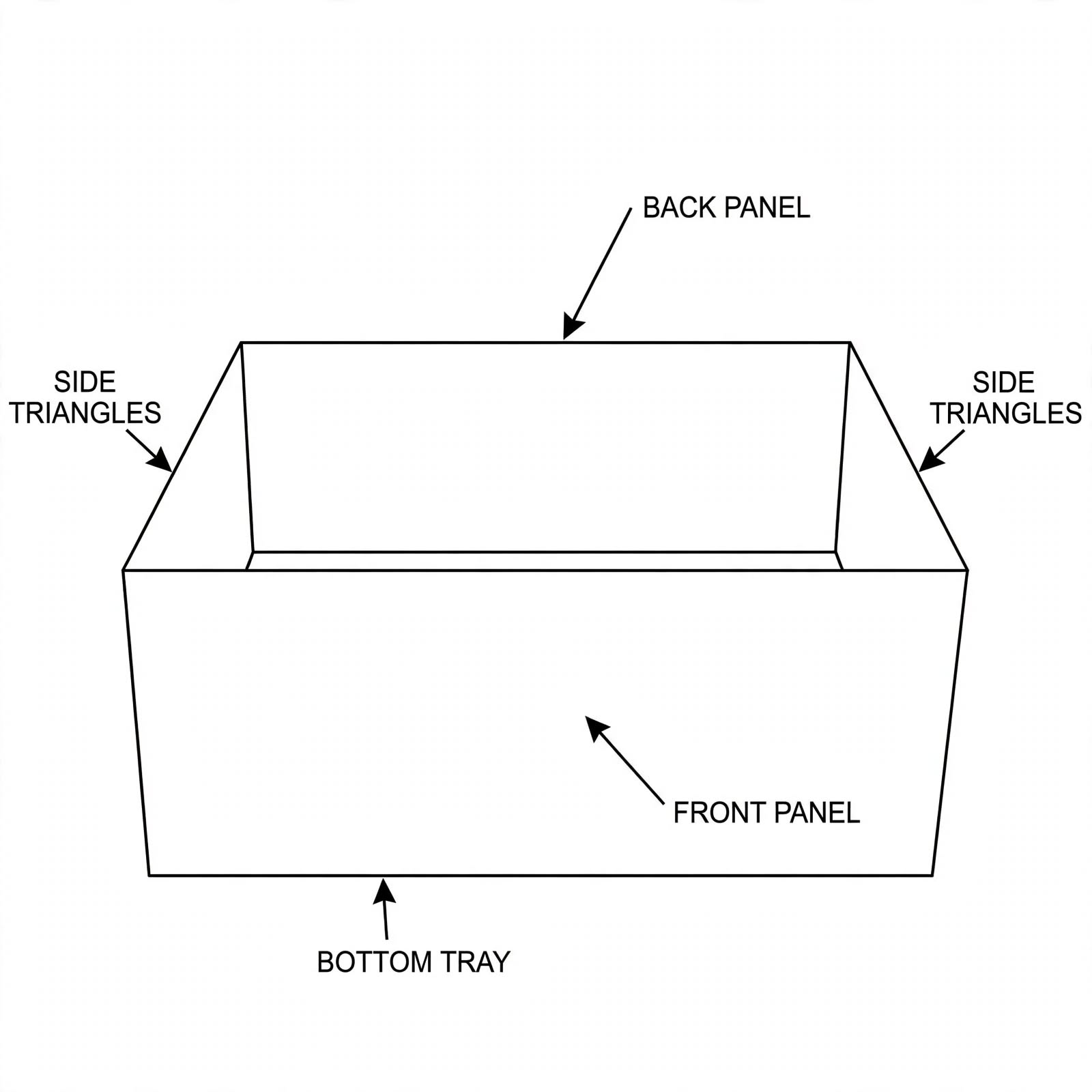 foot lock tray boxes