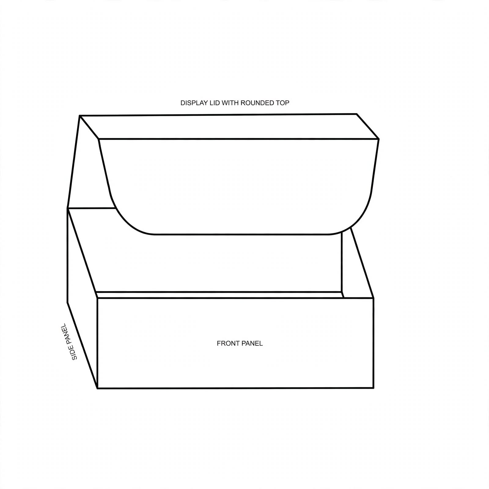 four corner with display lid box 1