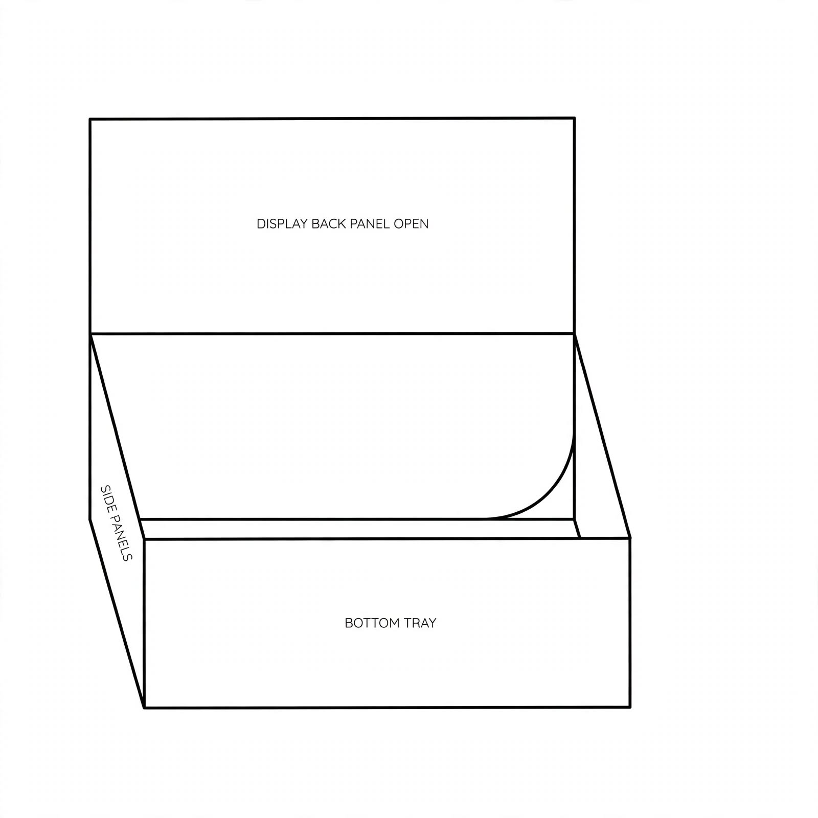 four corner with display lid boxes 1
