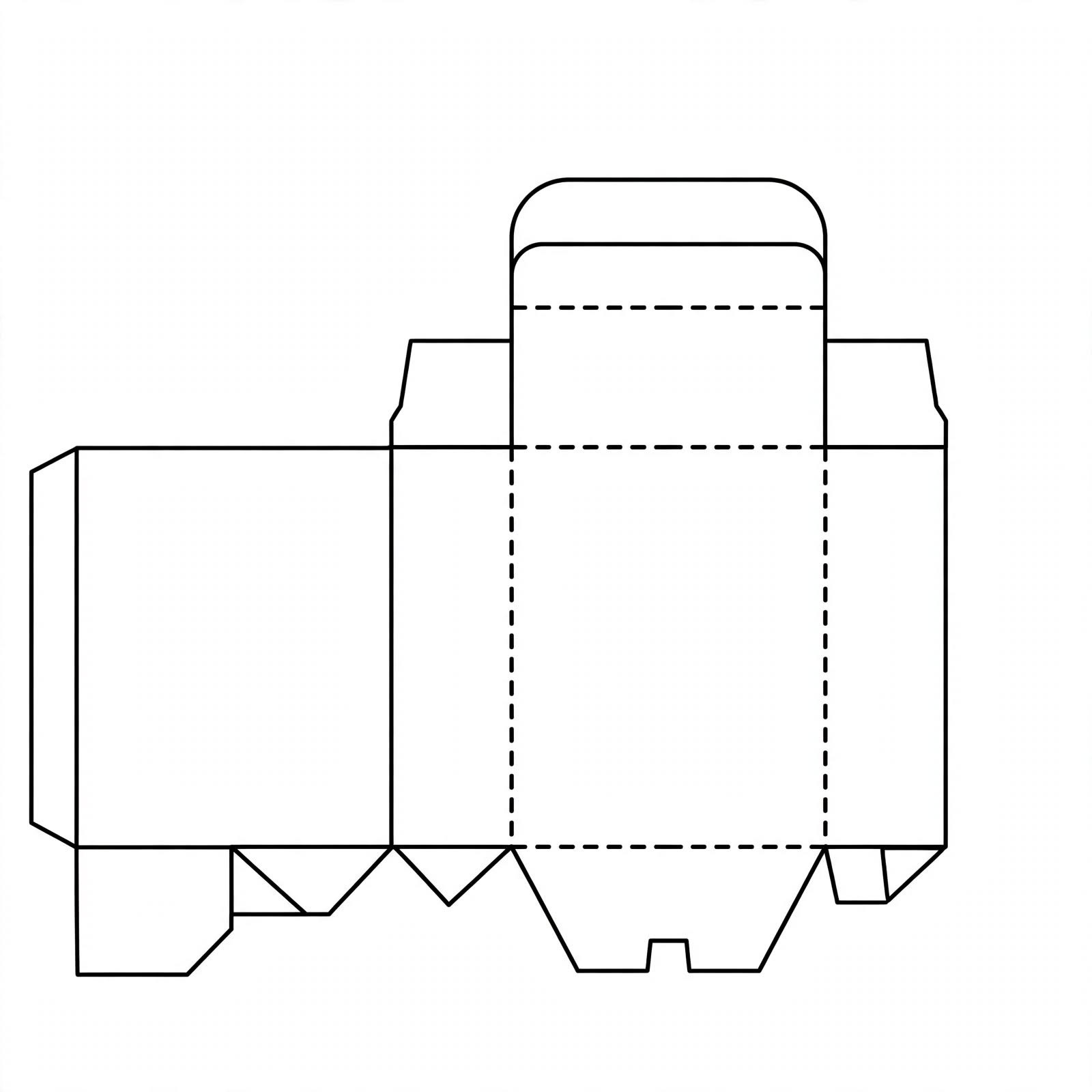 Full Flap Auto Bottom Boxes box template