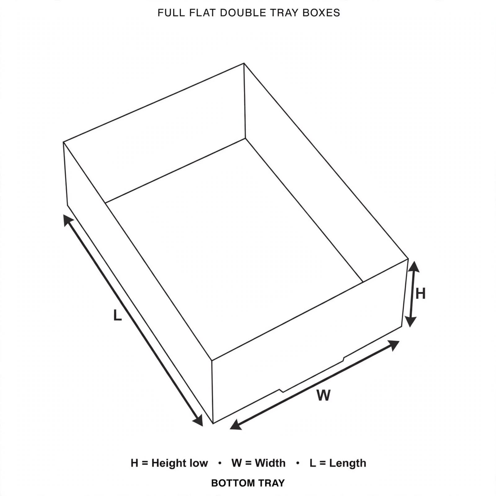 full flat double tray box 1