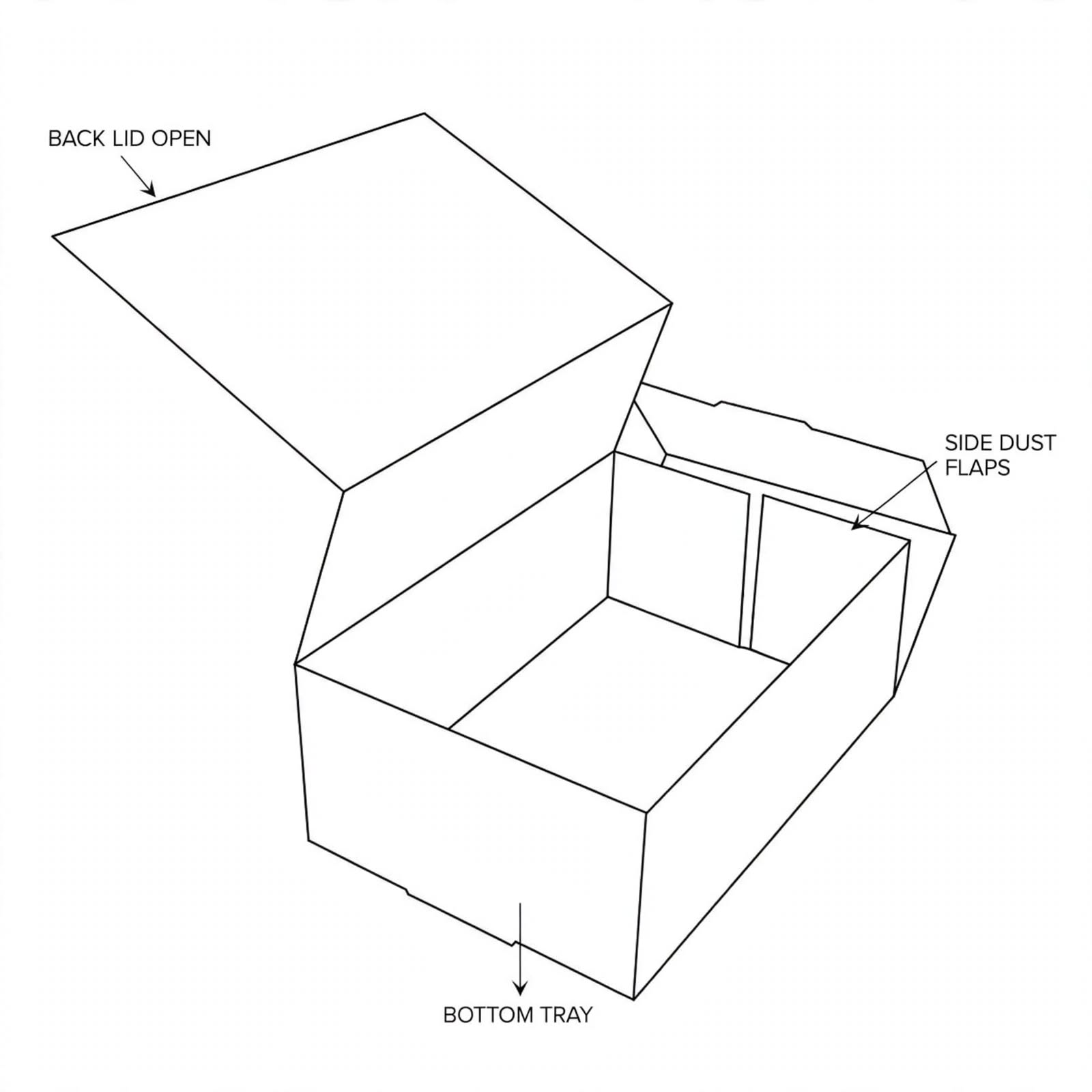 Full Flat Double Try Boxes box template