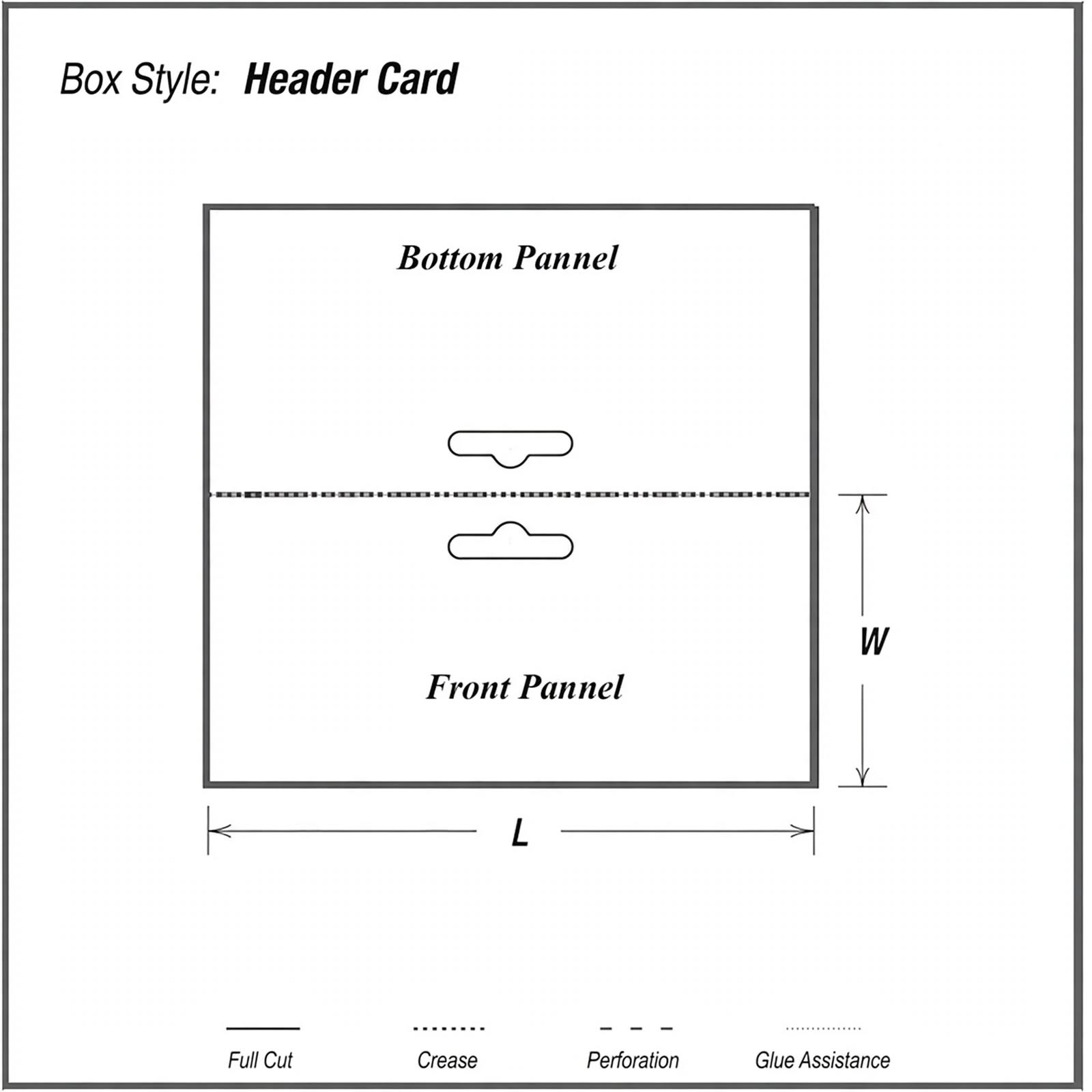 Header Card box template
